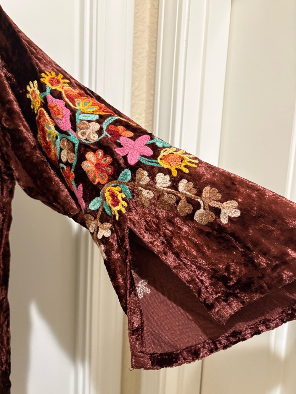 Angel Heart Boutique Embroidered Velvet Tunic - Picture 4 of 5